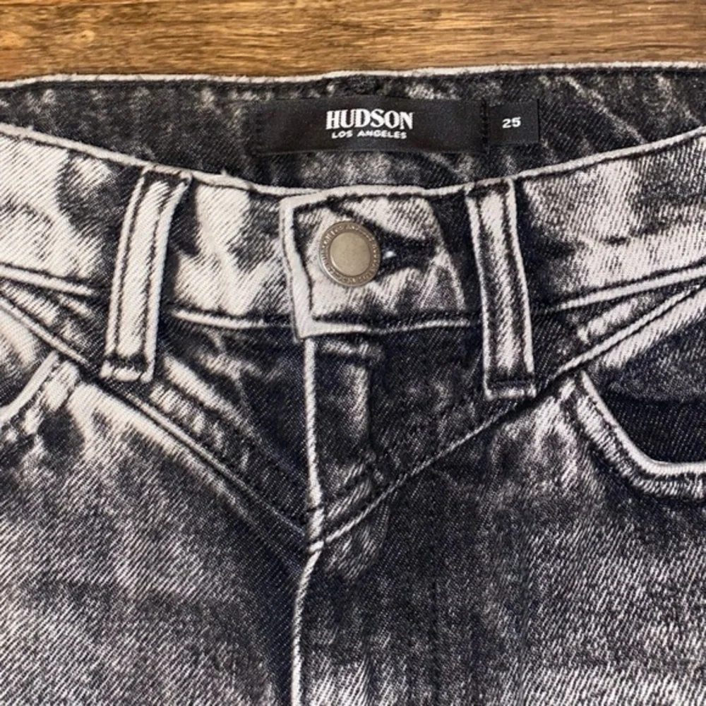 Hudson Charcoal Gray Straight Jeans - Picture 3 of 4